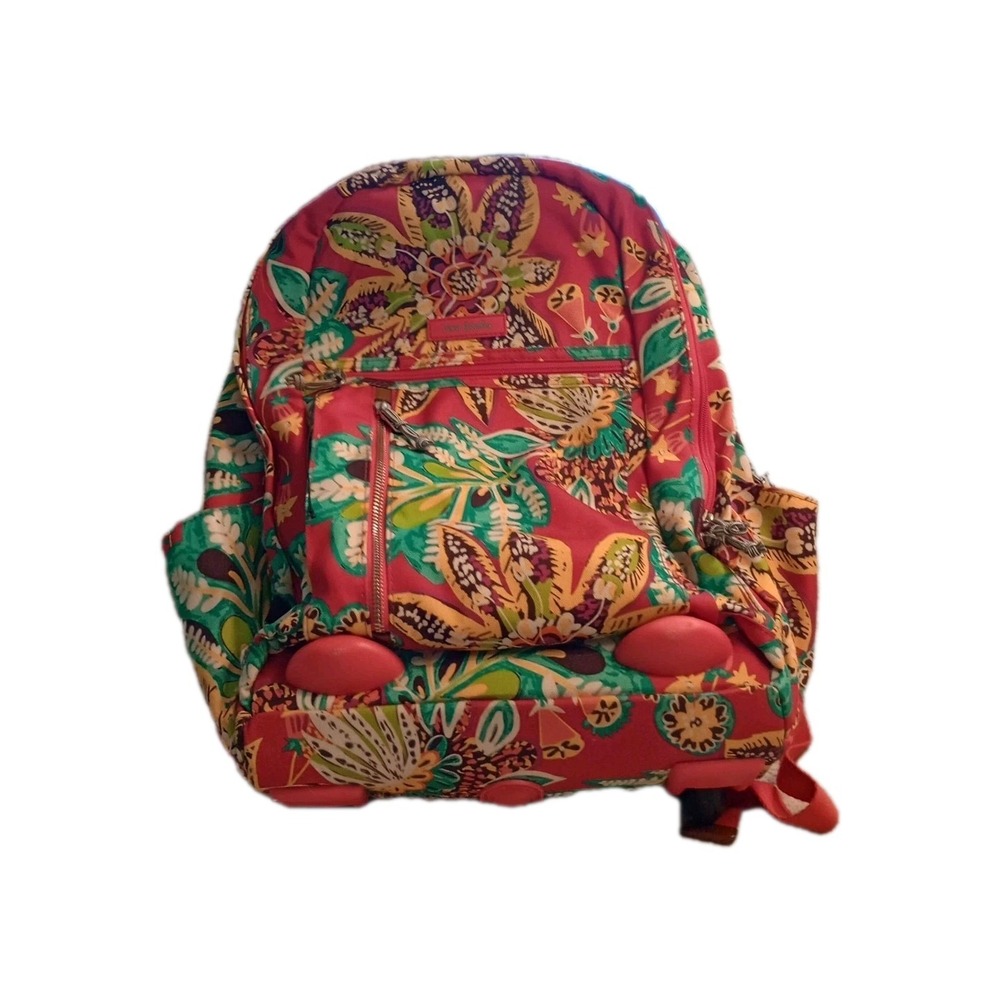 NEW Vera Bradley Lighten Up Rolling Backpack Rumba Red
